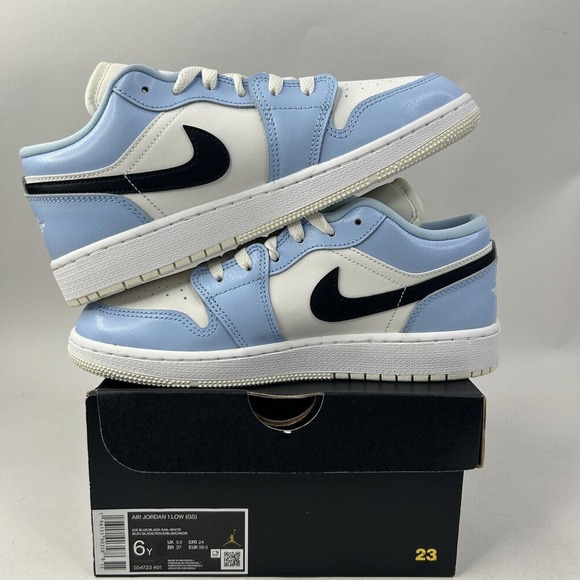 Nike Shoes Air Jordan 1 Low GS “Ice Blue” 2024 - Picture 3 of 5